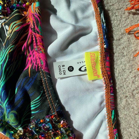 Babalu Colombian Embellished Fringe Bikini - Picture 5 of 7